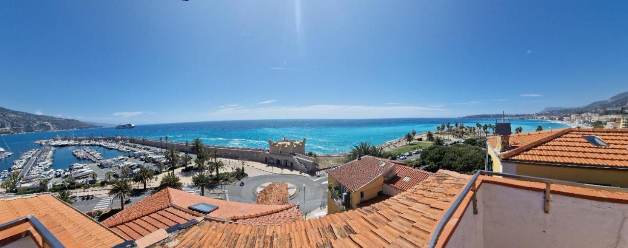 4P Vue Mer Et Montagne Menton Kültér fotó